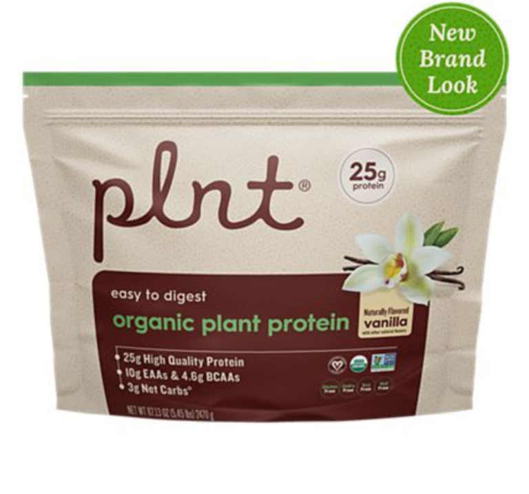 Organic Plant Protein Powder – Vanilla – 5.45 lbs./65 Servings